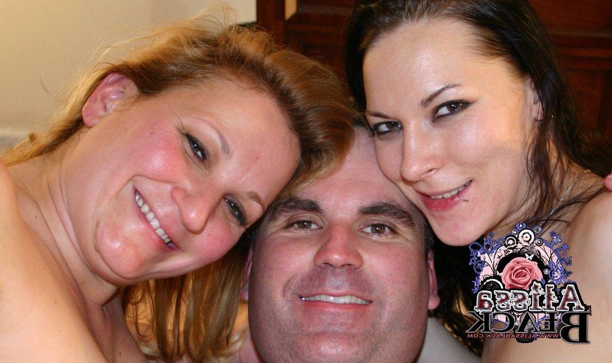15P Pictures of teen star Alissa Black fucking two older swingers