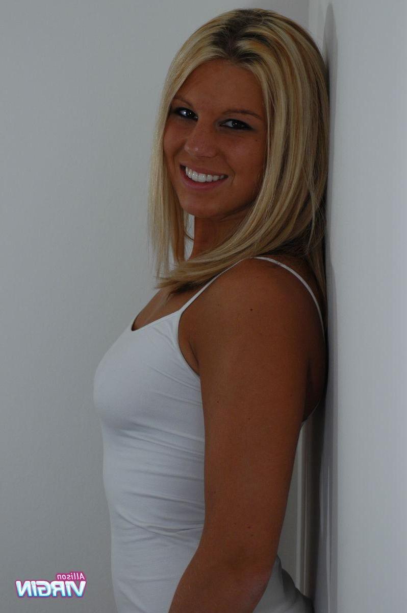20P Pictures of Allison Virgin showing you her tits