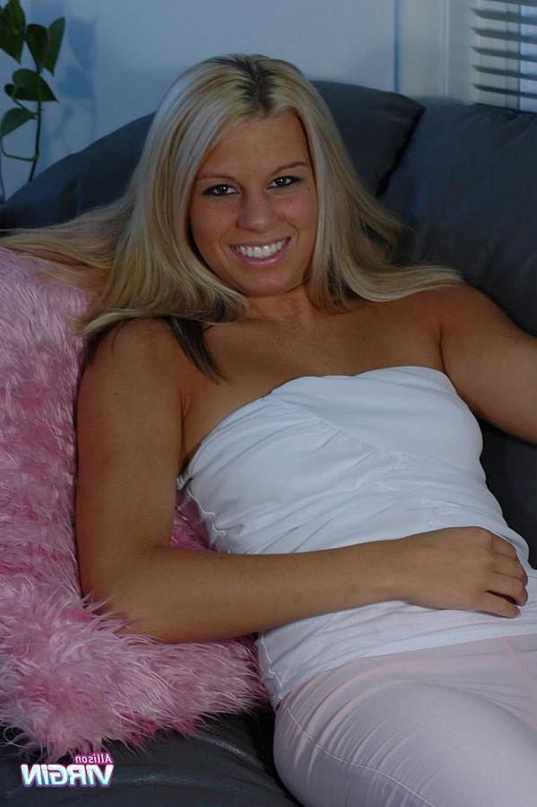 20P Pictures of Allison Virgin showing you her tits and panties