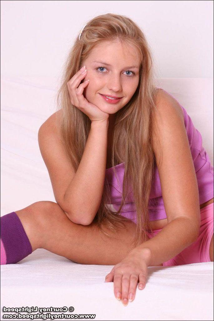 20P Pictures of Courtney Lightspeed teasing in striped socks