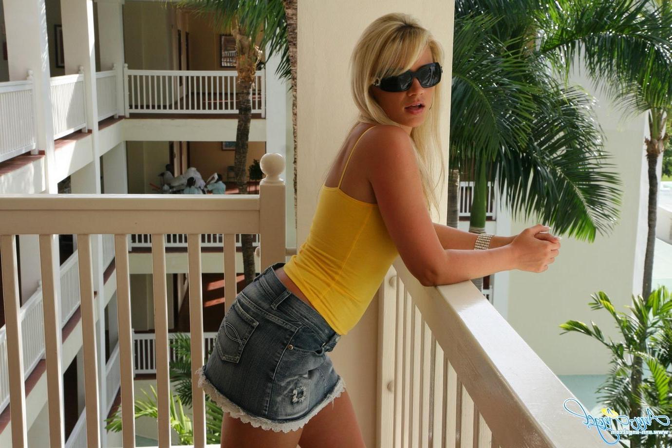 16P Various candid shots of Ann Angel on vacation