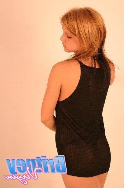 15P Pictures of teen Britney Virgin teasing your cock in the studio