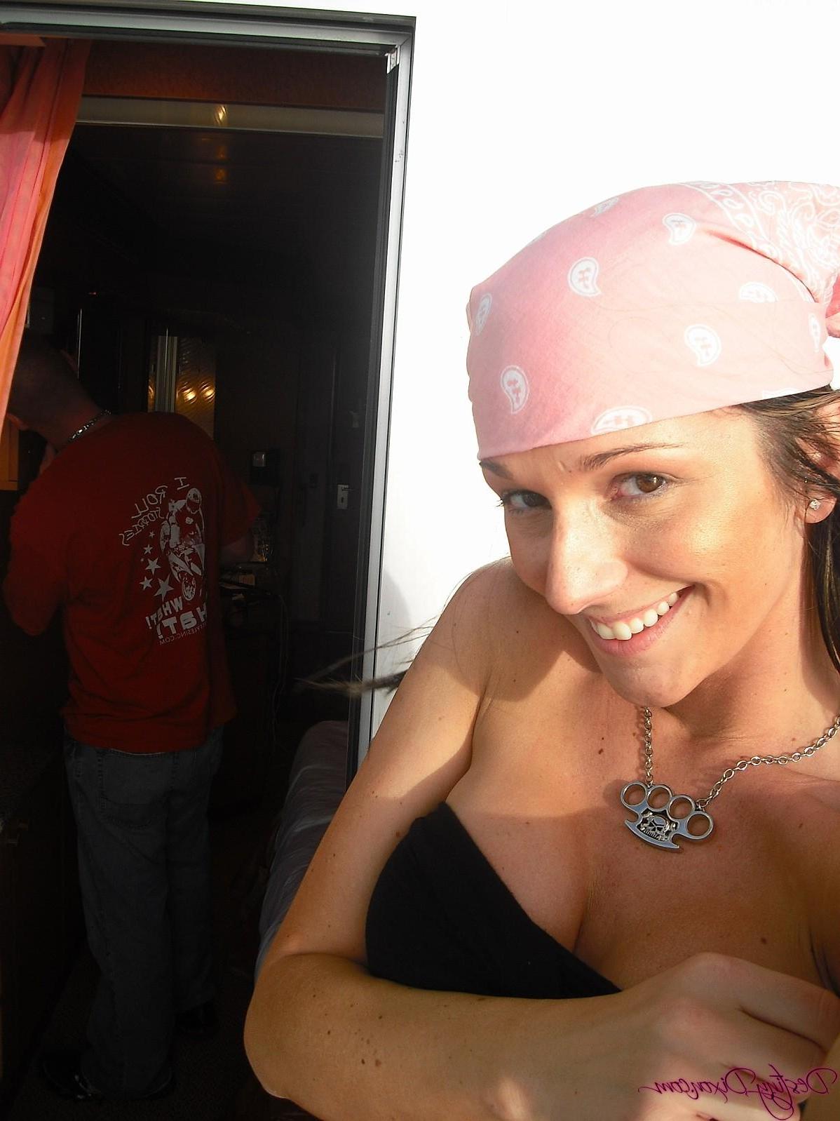 15P Destiny gets naked while on vacation in the Bahamas