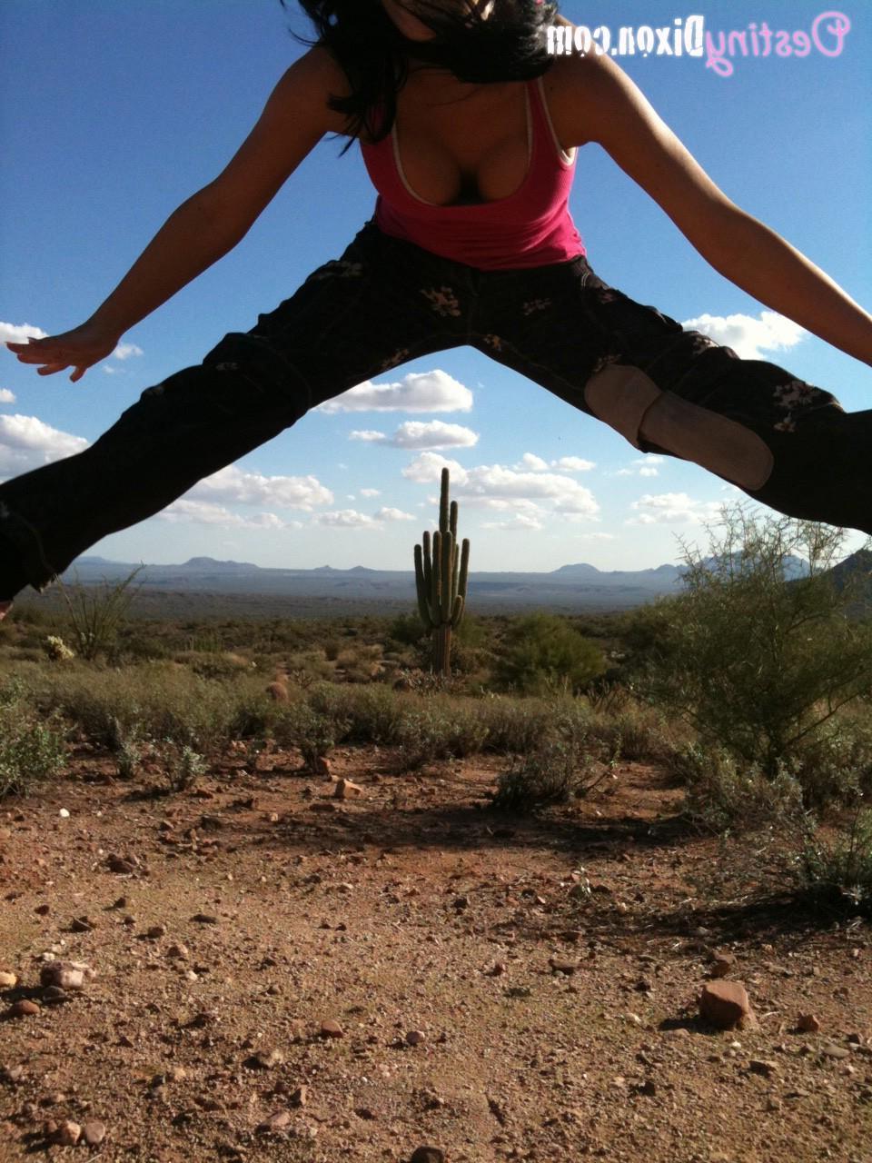 15P Destiny Dixon gets a little turned by her ATV in the dessert