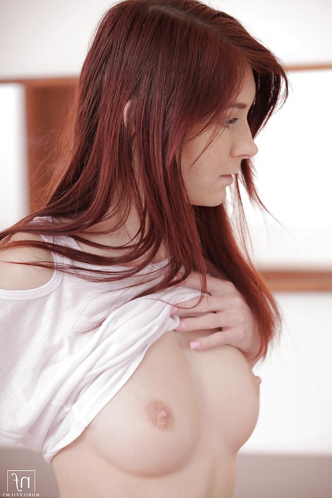 16P Tattooed teen babe Kattie Gold demonstrates her ass in close up
