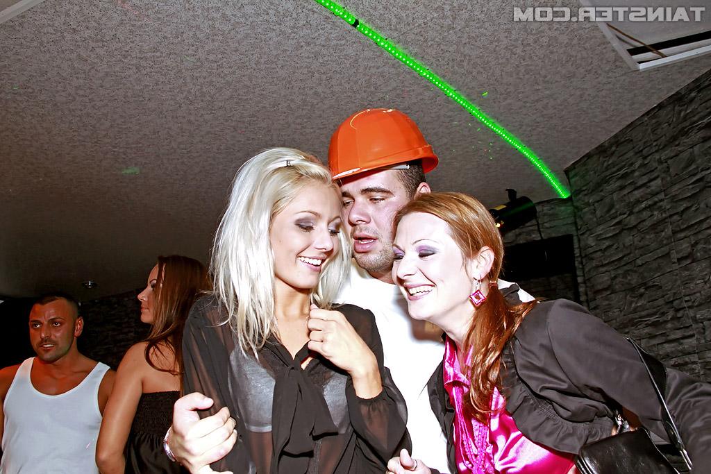 16P Raunchy fully clothed chicks getting naughty at the drunk party