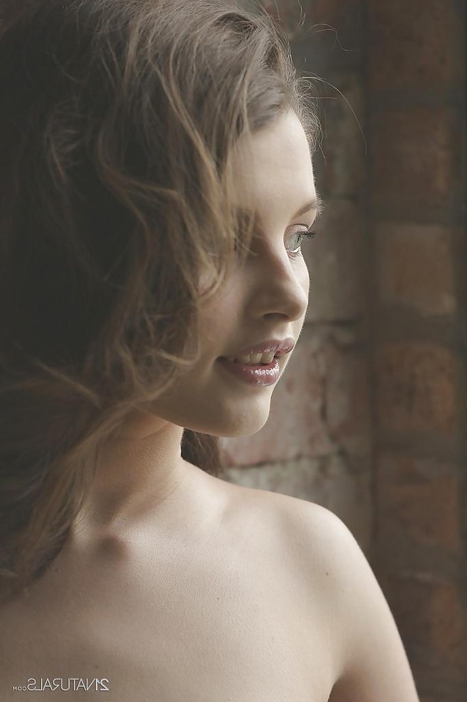 16P Skinny lady with tiny tits Liona Levi is revealed in close up