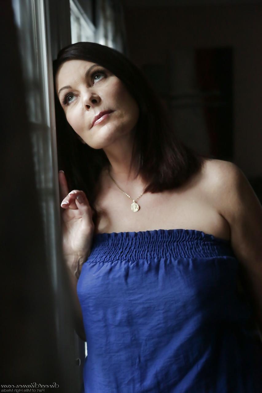 15P Sexy clothed busty mature mom Magdalene St Michaels flashes naked upskirt
