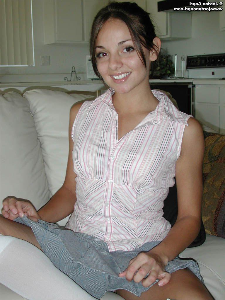 20P Pictures of Jordan Capri showing you her pussy upskirt