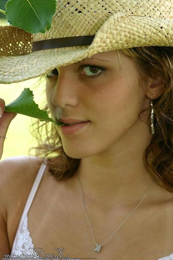 20P Pictures of teen cutie Karen Dreams being the hot farmer's daughter
