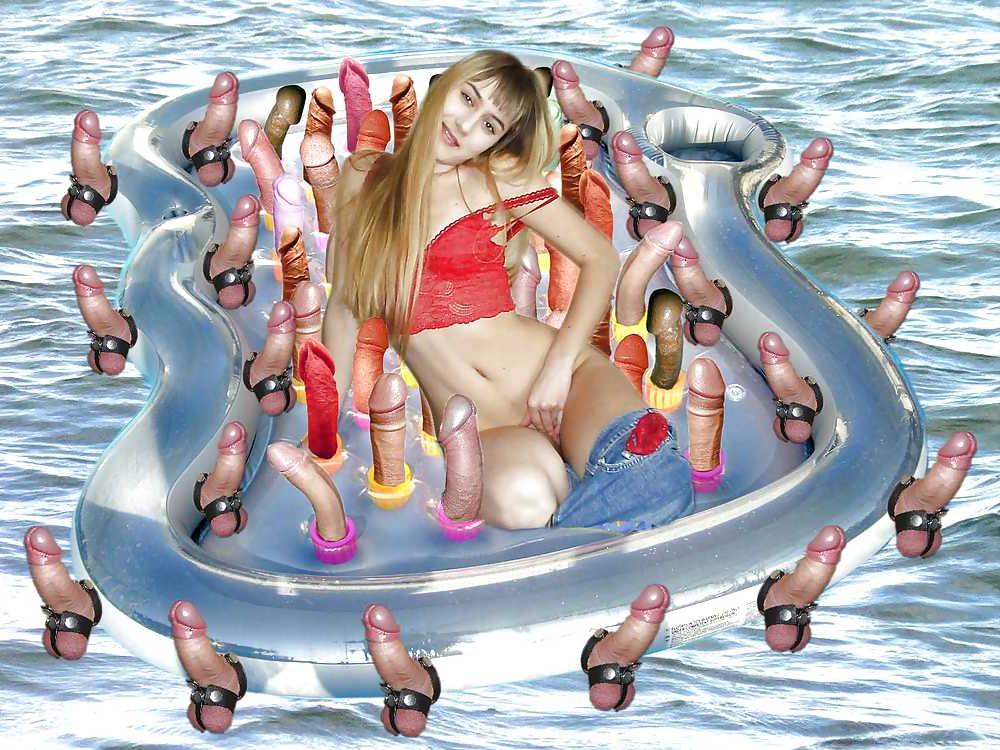 6P The New Rubber Dighy with Cock Cum Power