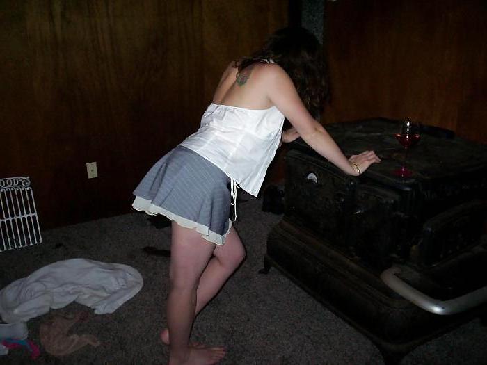 25P Young brunette with saggy tits and large areolas