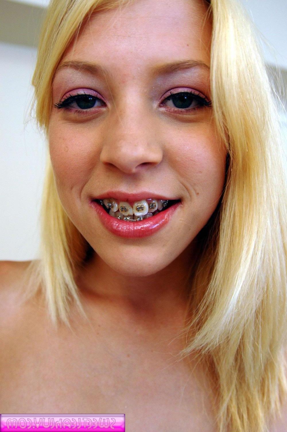 18P Pictures of teen chick Leah Luv deep throating a huge cock