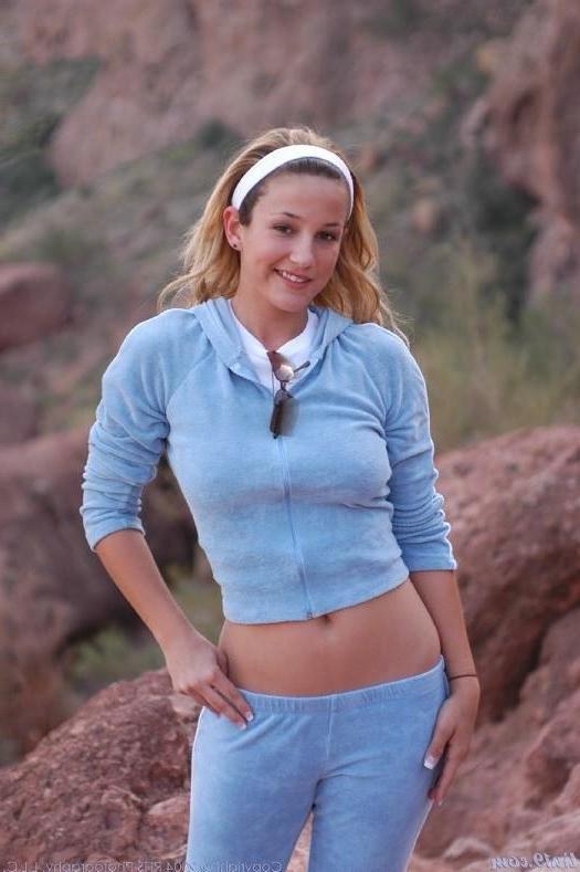 16P Lia showing her puffy nipples outside