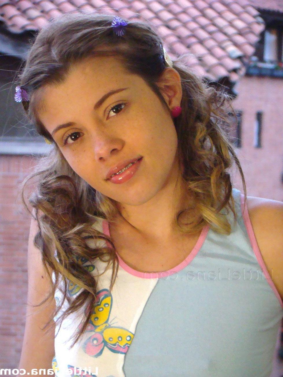 13P Pictures of teen girl Little Liana hanging out at home