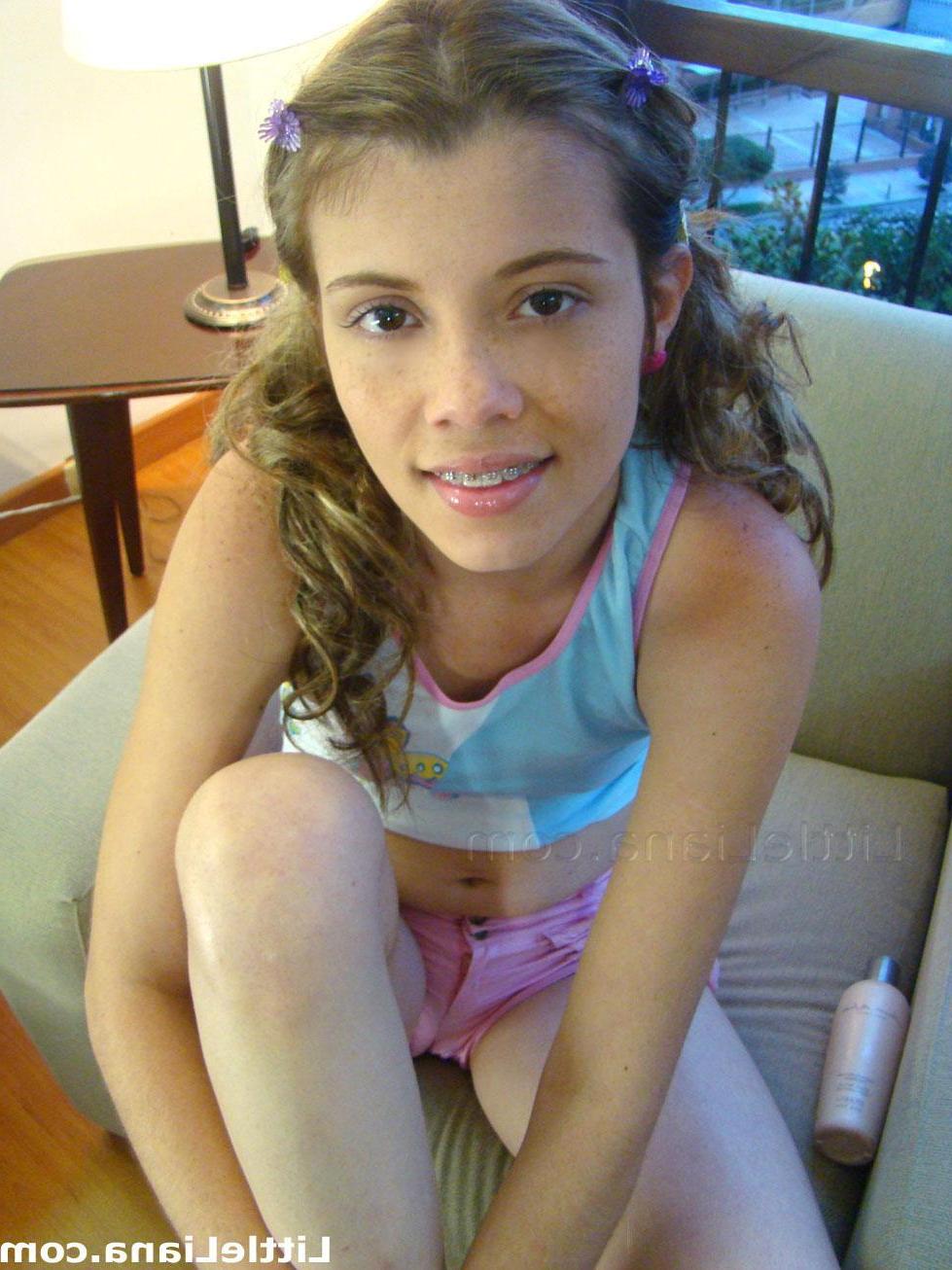 13P Pictures of teen girl Little Liana hanging out at home