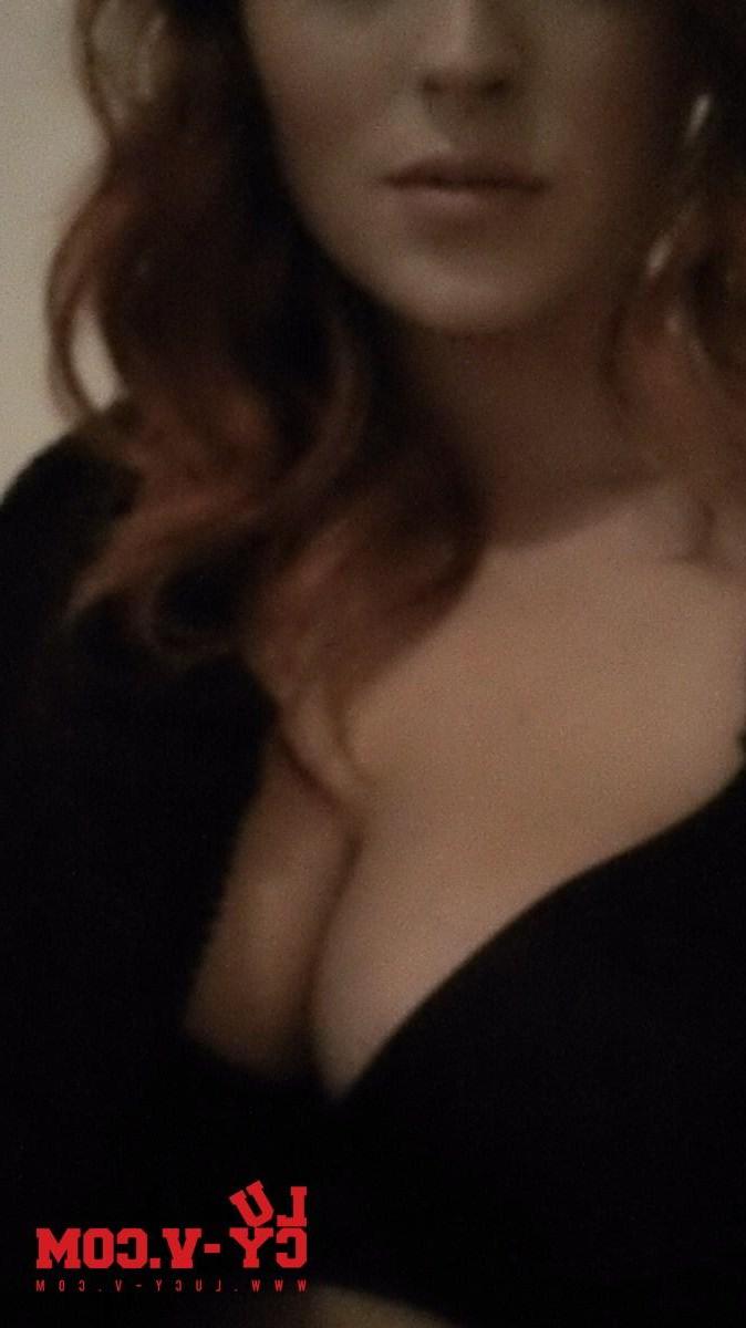 12P Lucy V has a cup of tea and gets naked from black outfit