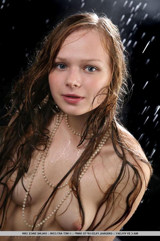 18P Blonde teen Mia C gets naked and soaking wet for you