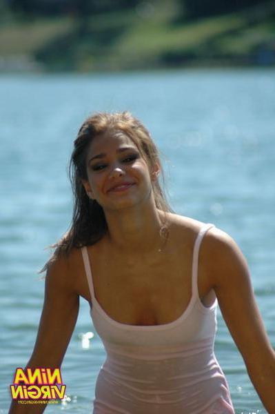 20P Pictures of teen Nina Virgin getting all wet