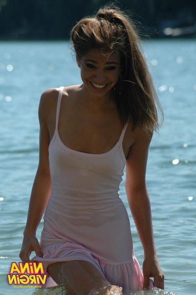 20P Pictures of teen Nina Virgin getting all wet