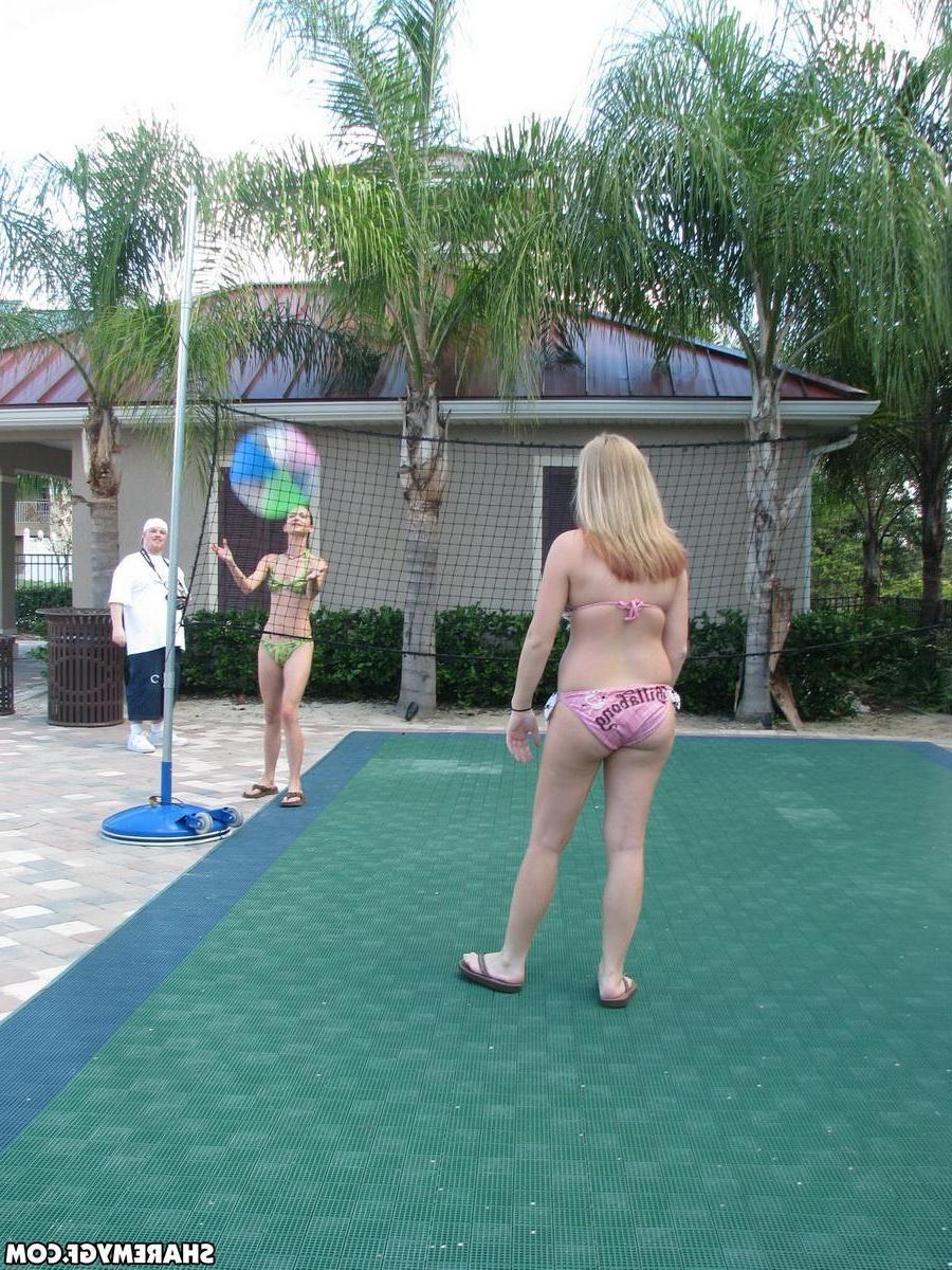 20P Two hot teen girlfriends have some fun on the beach