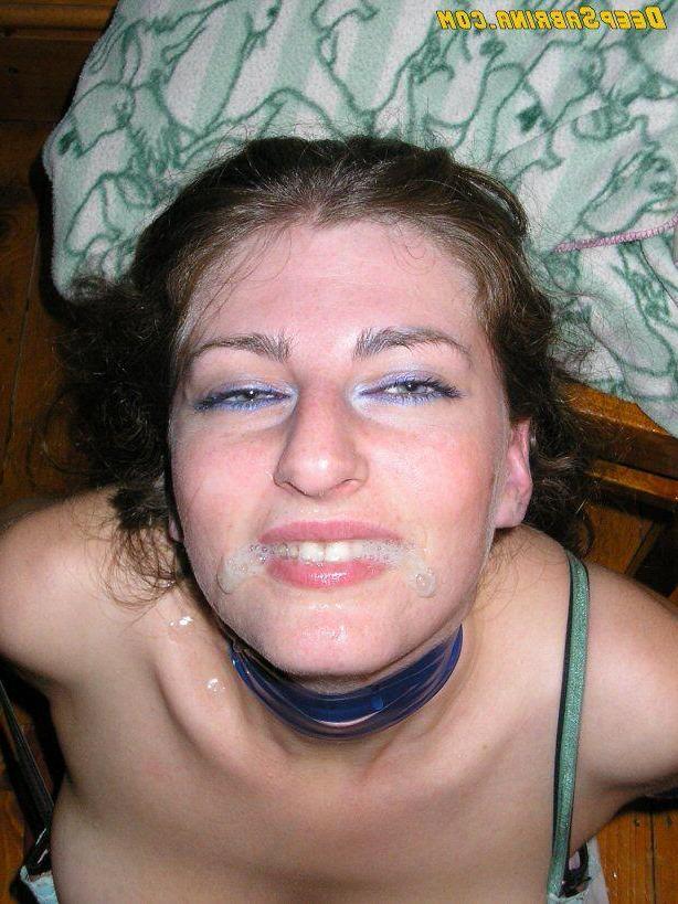 16P Pictures of teen star Sabrina Deep taking a massive facial