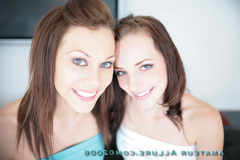 16P Two teen beauties get on their knees and give an incredible blowjob