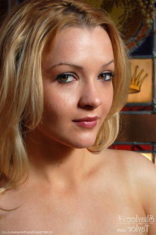 16P Nude and beautifully sexy in font of a stained glass window