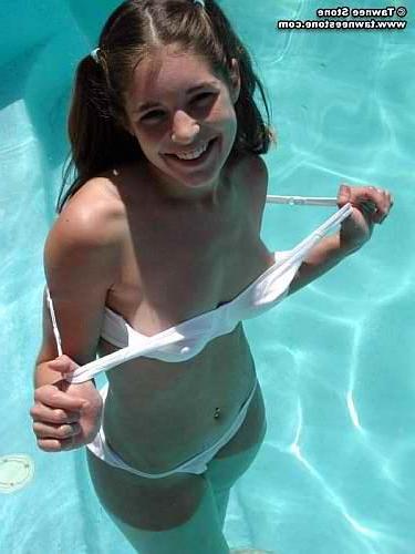 18P Tawnee nude in a pool
