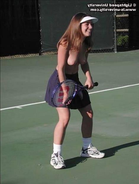 17P Tawnee nude on a tennis court