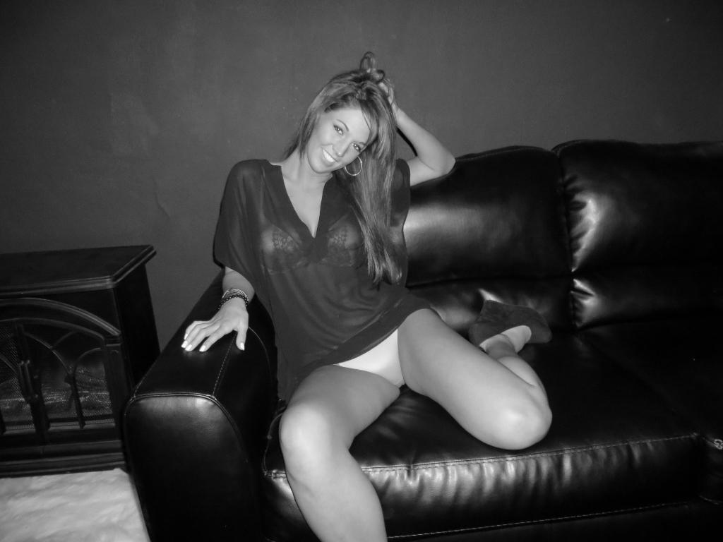 15P Val Midwest shows off her hot teen body in black and white