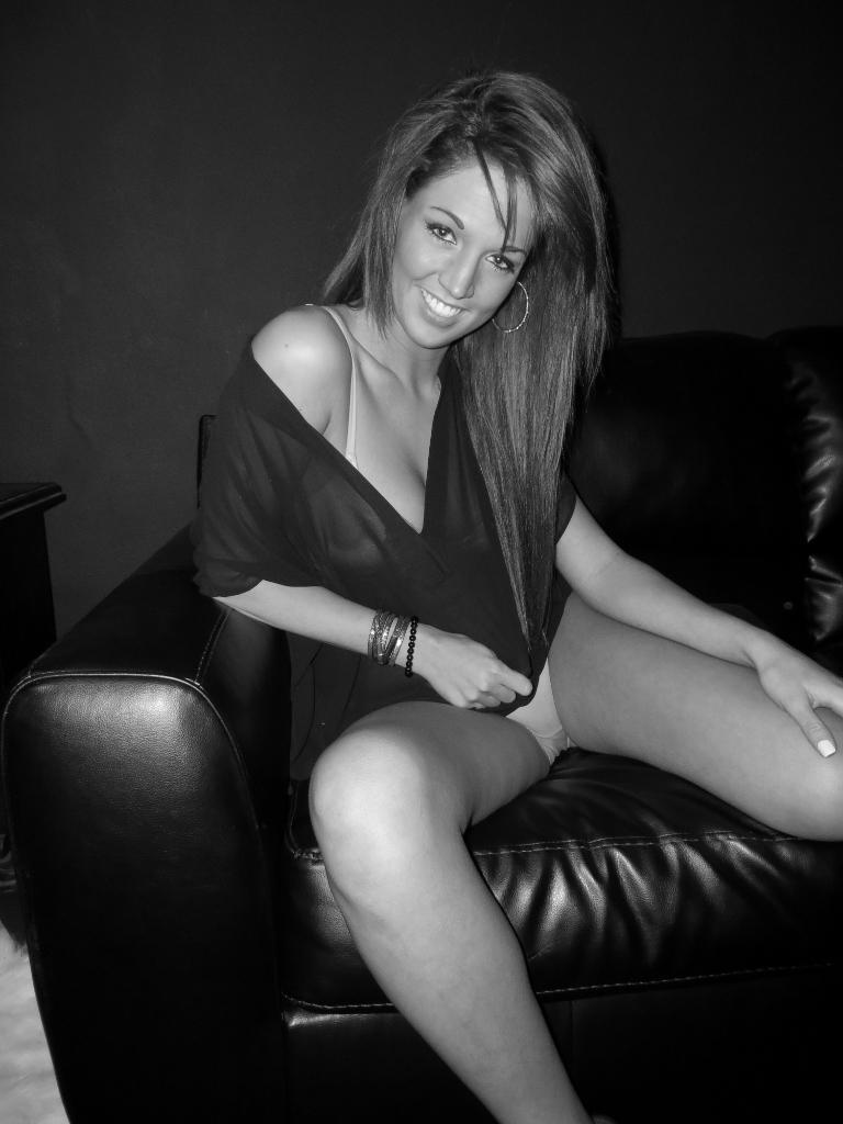 15P Val Midwest shows off her hot teen body in black and white