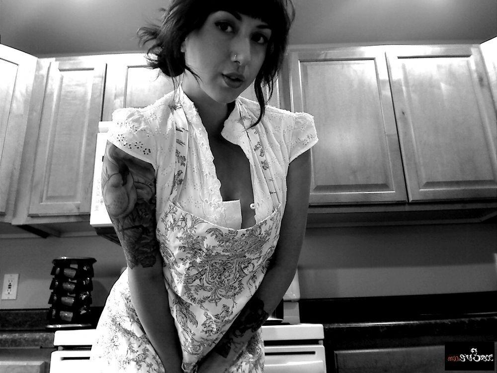 13P Pictures of teen star Xo Eve stripping in black and white