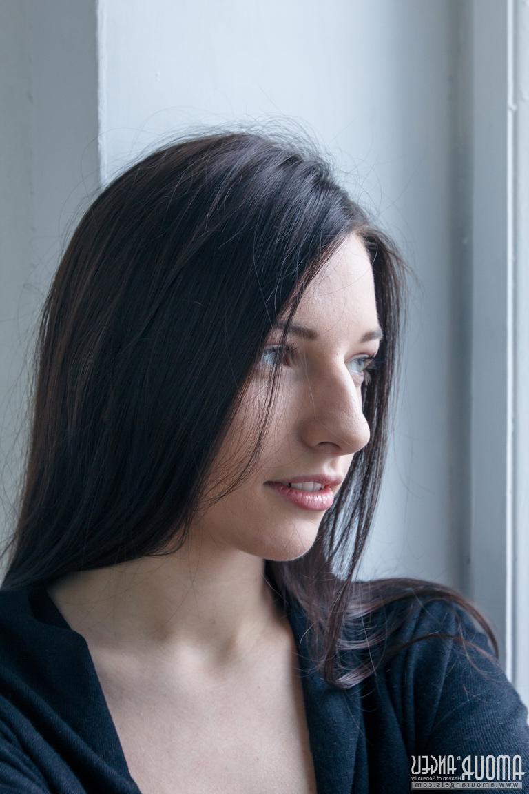 19P Brunette teen Laura gives you her tight pussy wearing only socks