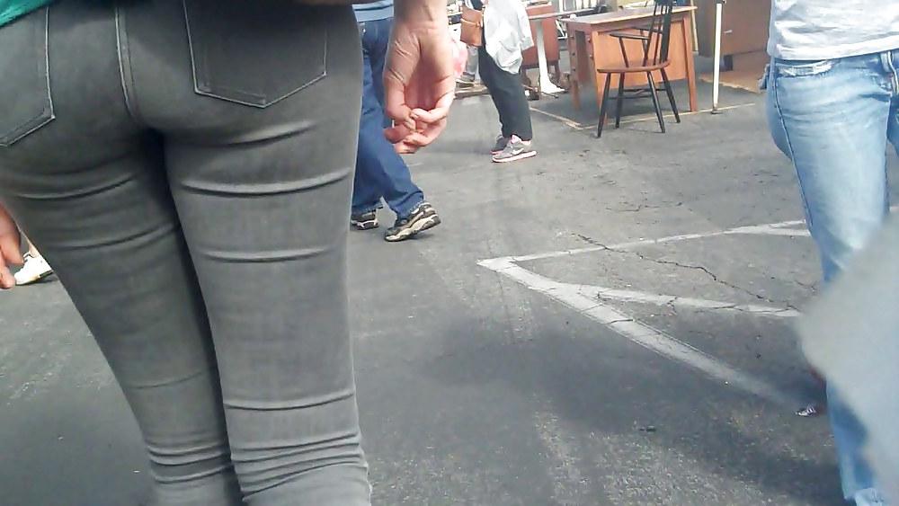 25P Nice tall teen ass & butt in tight pants