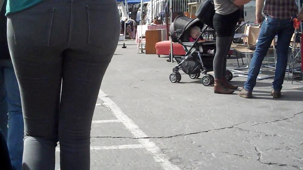 25P Nice tall teen ass & butt in tight pants