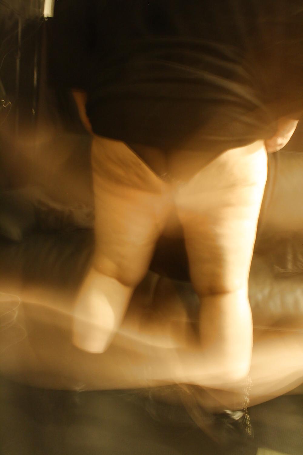25P Mature Lady - upskirts and wet panty