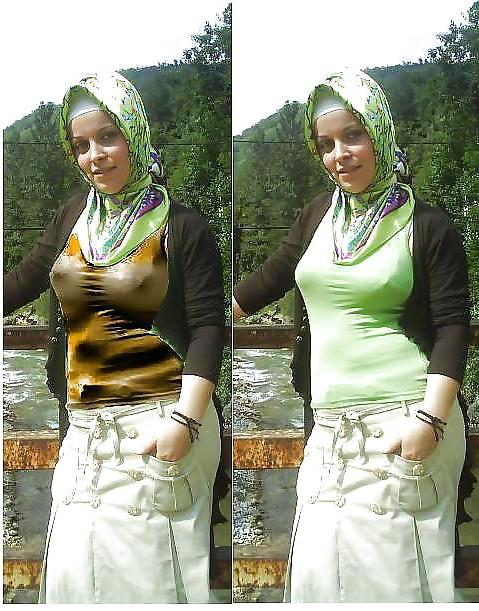 18P Turbanlilar boyle olur turkish hijab arab turbanli