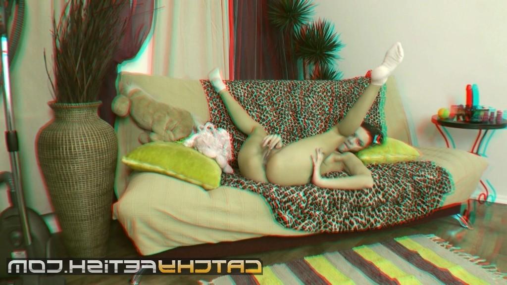 18P Hot teenie shows her tight ass and rubs her clit in 3D porn video