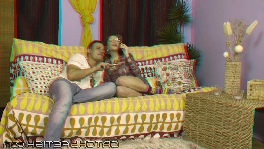 18P Cute chick with short hair gives blowjob to big cock in 3D porn action