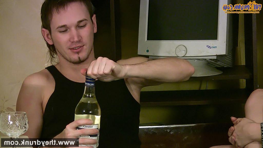 16P Drunk teen blonde Kylie drinks several various drinks one by one