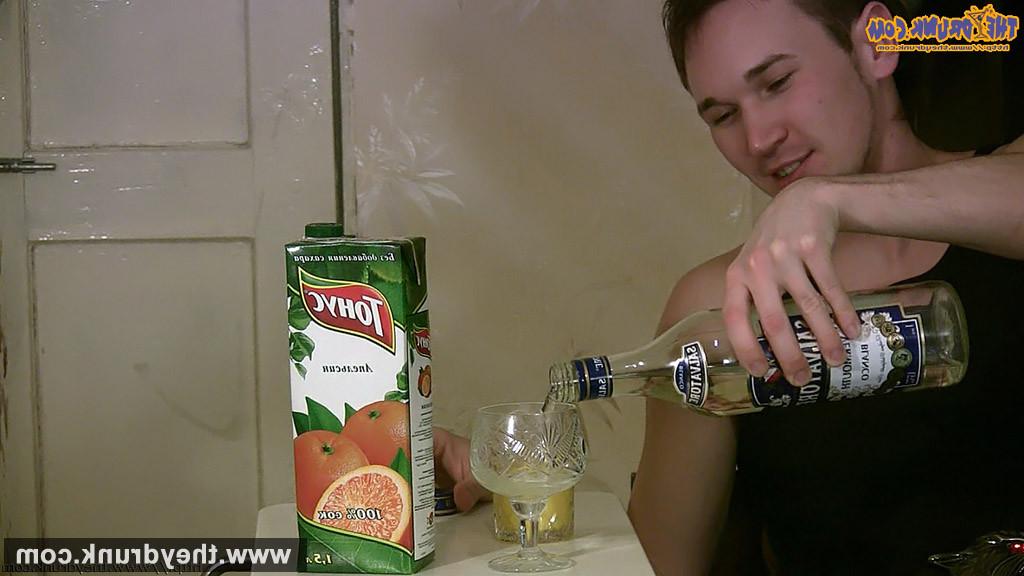 16P Drunk teen blonde Kylie drinks several various drinks one by one