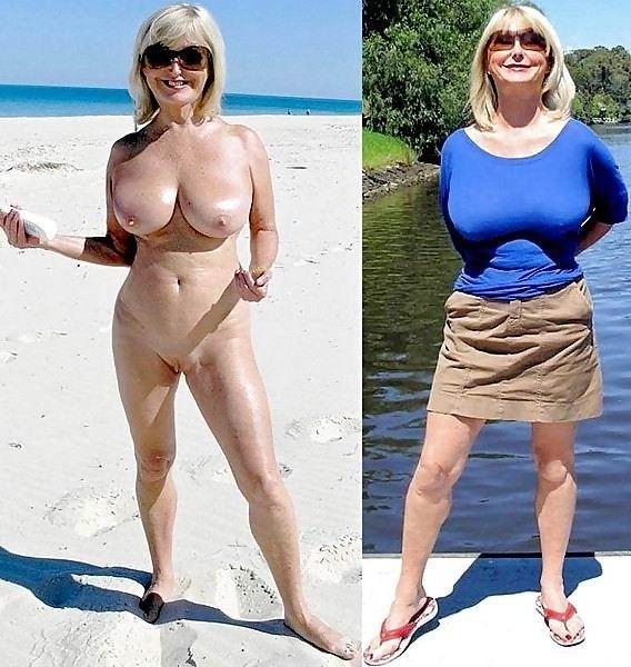 16P old amateur grannies posing and in action