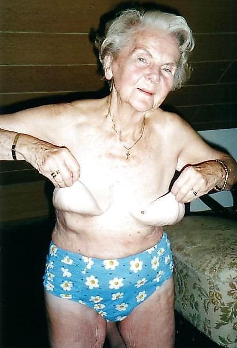 15P very old grannies showing off their goodies