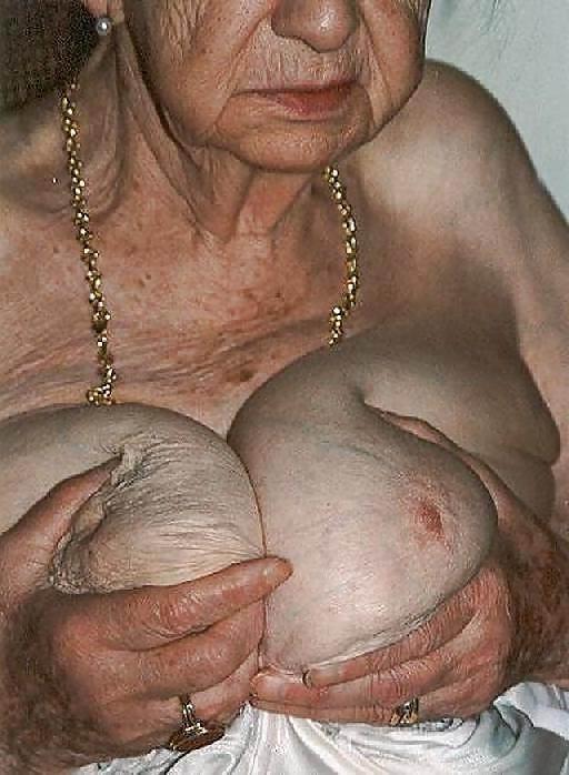 15P very old grannies showing off their goodies