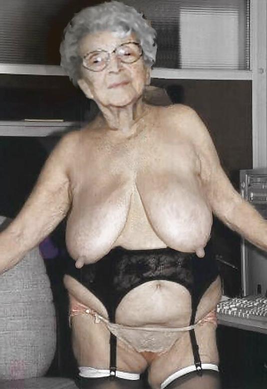 15P very old grannies showing off their goodies