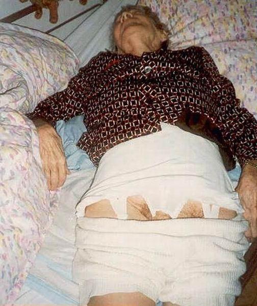 14P Very old women posing and in action