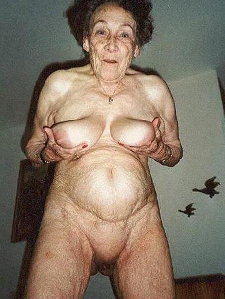 14P very old grannies showing off their goodies