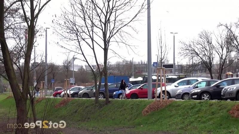 15P Black haired teen keeps on peeing outside