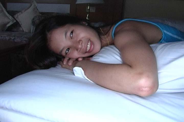 15P Asian girl sucks cock and then takes it from behind